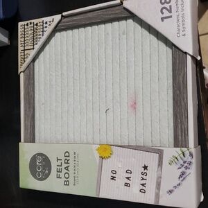 Core Home Felt Board with White and Gray Frame